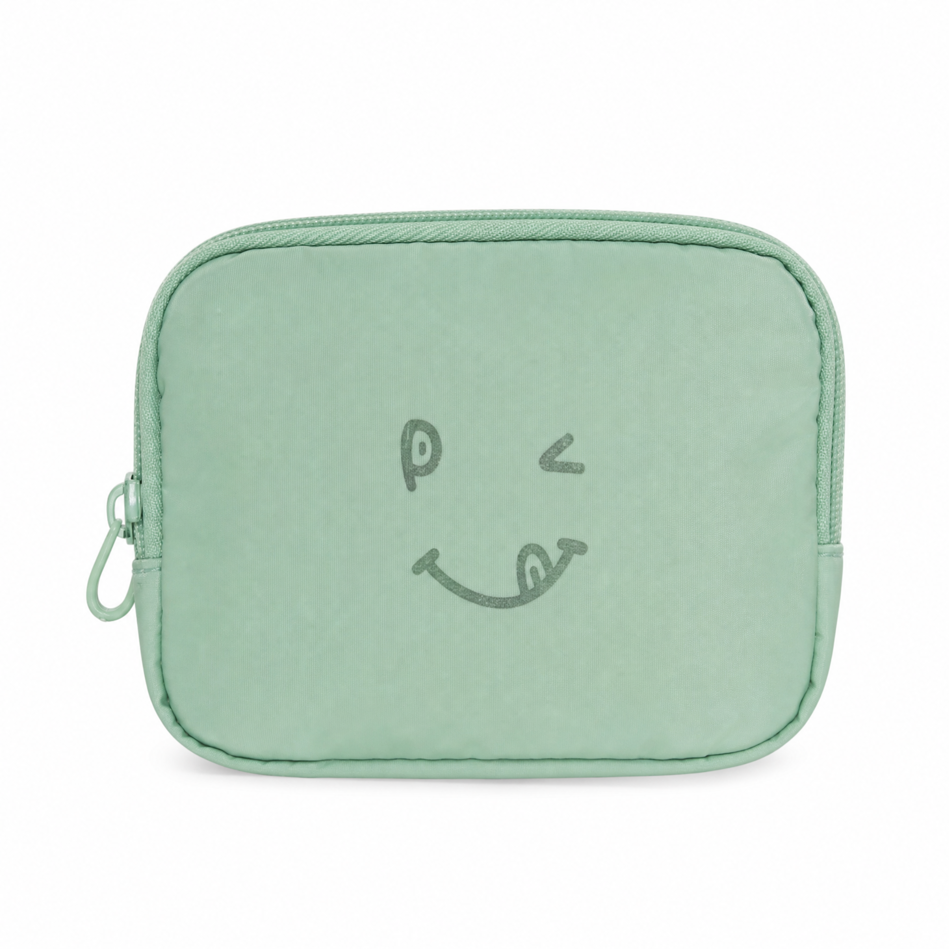 Mint smiley pouch from the Ladies Pouches Collection.