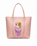 Women’s Pink Sunflower Illustrated Tote Bag