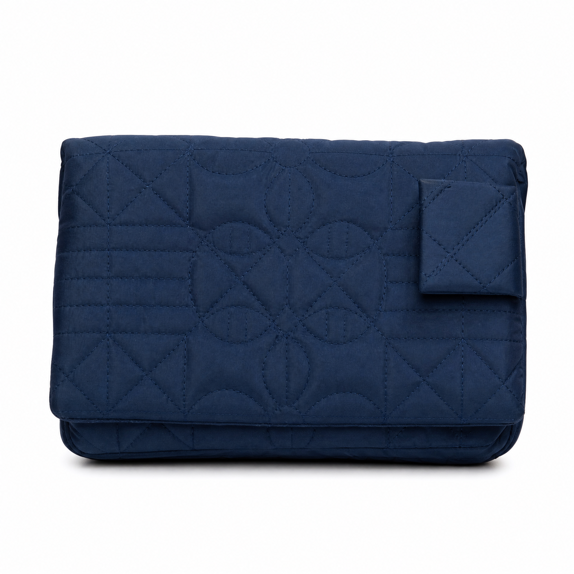 Navy quilted clutch from the Quilted Bags and Clutches Collection.