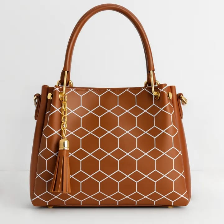 Geometric Tote Handbag