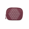 Burgundy patterned pouch from the Ladies Pouches Collection.