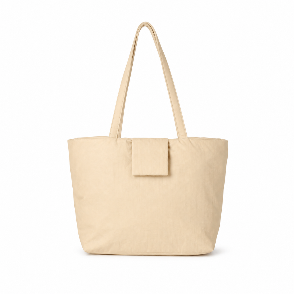 Cream tote handbag from the Tote Handbags Collection.