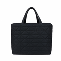 Black quilted handbag from the Quilted Bags and Clutches Collection.