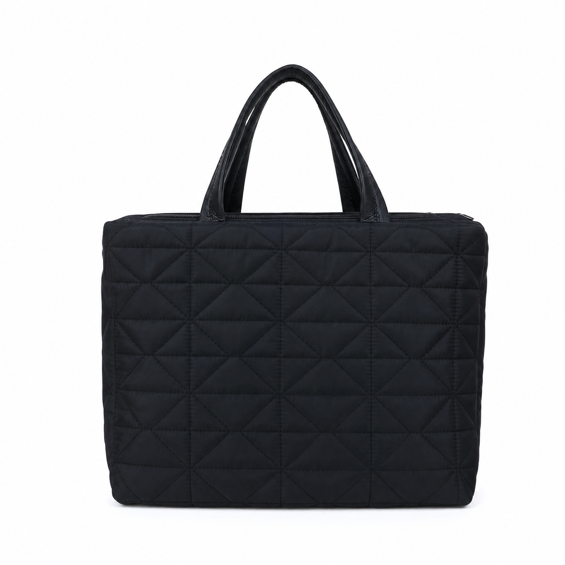 Black quilted handbag from the Quilted Bags and Clutches Collection.