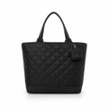 Black quilted tote handbag from the Tote Handbags Collection.