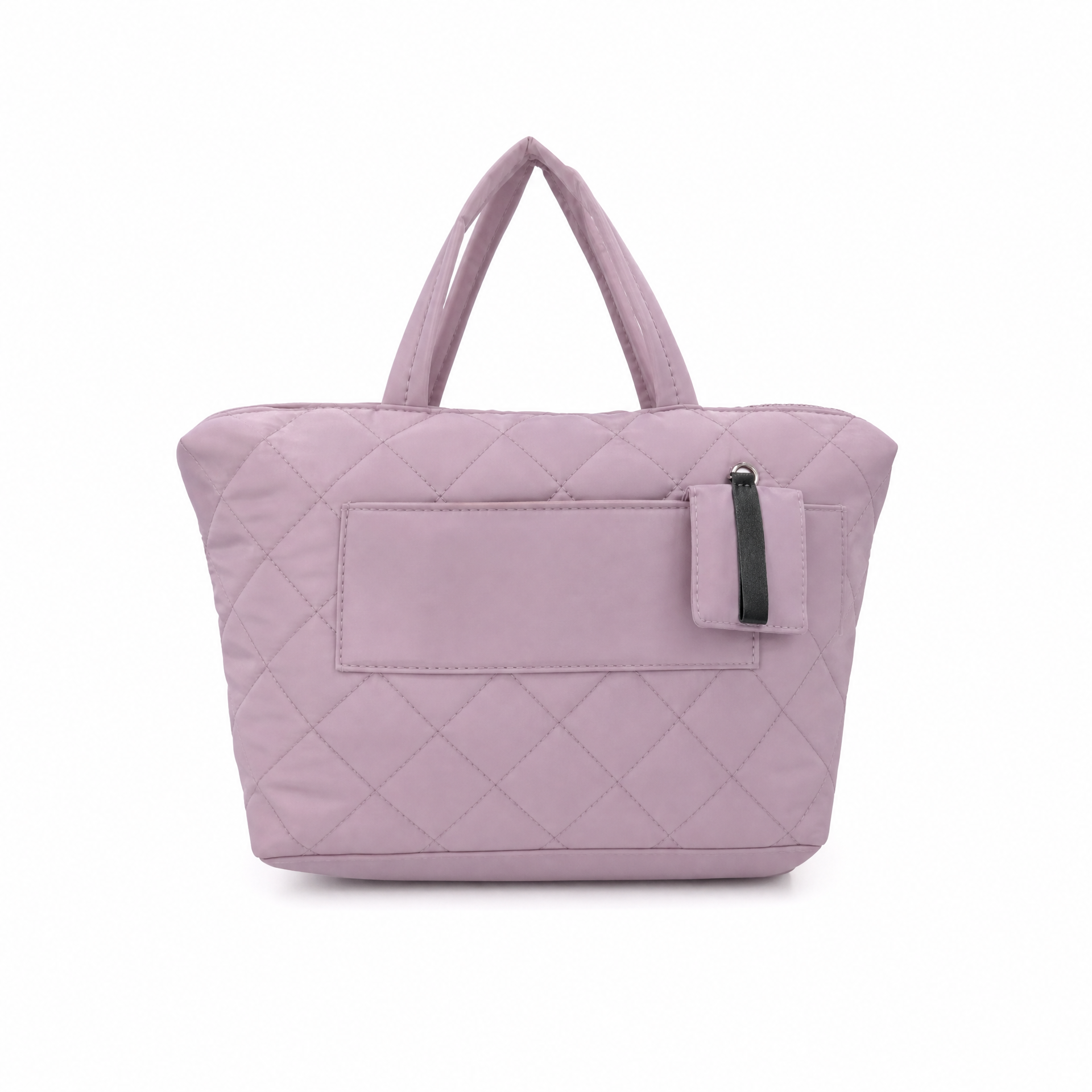 Lavender quilted handbag from the Quilted Bags and Clutches Collection.